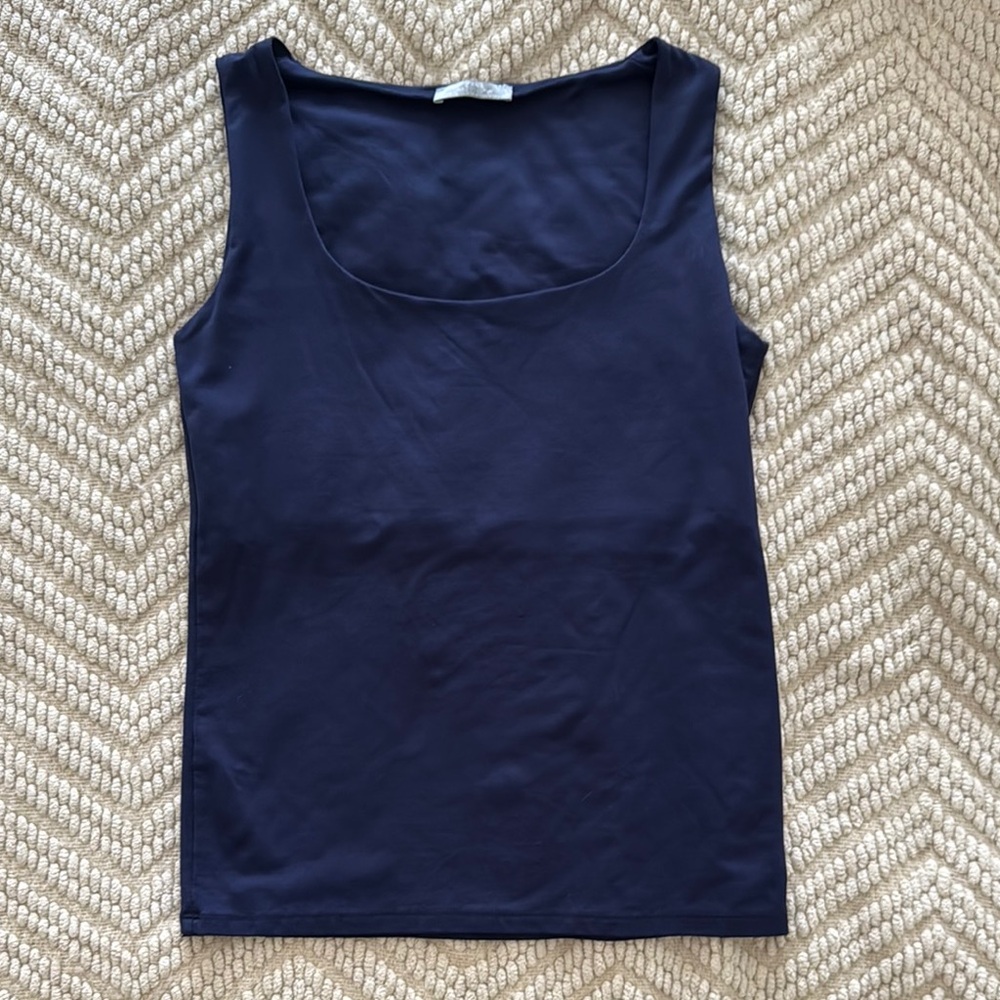 Zara Navy Blue Sleeveless Women's Top